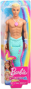Barbie Ken Tritone dei Mari, Bambola Bionda con Coda, Giocattolo per Bambini...