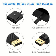 Carica l'immagine nel visualizzatore di Gallery, Rankie Adattatore Displayport (DP) su VGA, 1080P, Nero