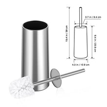 Carica l&#39;immagine nel visualizzatore di Gallery, Homemaxs Scopino Bagno e Portascopino WC, per WC in Acciaio... - Ilgrandebazar