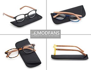 MODFANS Confezione da 4 occhiali lettura 1.5 per +1.50, Colori Misti - Ilgrandebazar