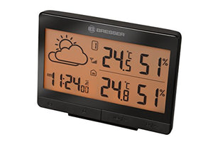 BRESSER Temeotrend lgx Wireless con Sensore Esterno, Nero - Ilgrandebazar