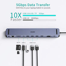 Carica l&#39;immagine nel visualizzatore di Gallery, CHOETECH Hub USB C MacBook PRO 2020, 11 in 1 Docking Station C con 4K...