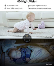 Carica l'immagine nel visualizzatore di Gallery, BJS Telecamera di Sorveglianza WiFi, 1080P &amp; Telecamera WiFi per Neonato/Anziano/Animale Domestico, Baby Camera con Audio Bidirezionale, Rilevamento del Movimento/Suono