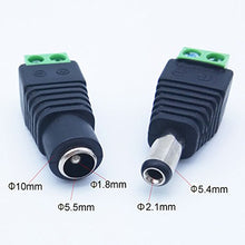 Carica l&#39;immagine nel visualizzatore di Gallery, MZMing [12 Paia] 12V Maschio Femmina Connettori Elettrici DC Adattatore...
