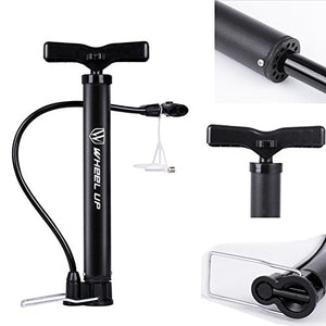 Letton - Pompa da pavimento portatile per bicicletta, valvole Presta e...