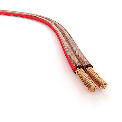KabelDirekt 15m Cavo audio per diffusori acustici (2x2,5mm² 15m, 2x2,5mm²