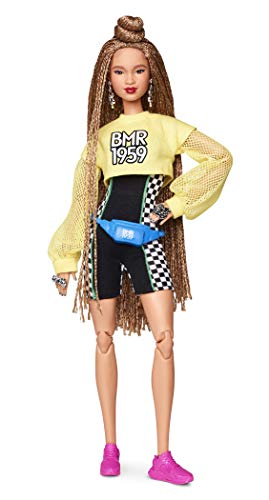 Barbie BMR1959 Bambola Snodata con Chignon e Look Sportivo, GHT91 - Ilgrandebazar