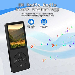 ZHITING 8GB MP3 Player,Lettore MP3,Lossless HiFi Musicale mp3 Lettore,Schermo 1,8" Lettore Musicale,Slot TF Fino a 128 GB