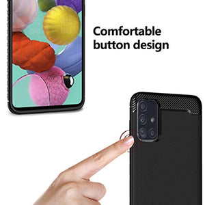 Ferilinso Cover per Samsung Galaxy A51 Cover, Custodia Protettiva Nero