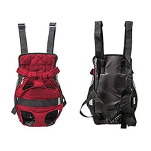Carica l'immagine nel visualizzatore di Gallery, Petcomer Borsa Frontale Trasportino Cane Morbido Marsupio Zaino XL, Rosso