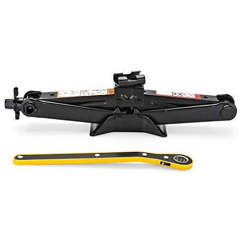 Kit Emergenza Auto Compatibile Suzuki Swift - Cric Pantografo 2000 Kg + Chiave A Croce Per Bulloni
