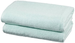 AmazonBasics - Set di asciugamani ad asciugatura 2 teli bagno, Blu Ghiaccio - Ilgrandebazar