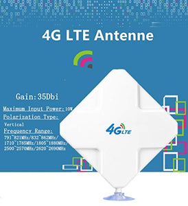 SMA 4G LTE Antenna, 35dBi High Gain Long Range Network Ethernet Antenna-SMA - Ilgrandebazar