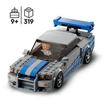 Carica l'immagine nel visualizzatore di Gallery, LEGO 76917 Speed Champions 2 Fast 2 Furious Nissan Skyline GT-R (R34) Macchina Giocattolo, Modellino Auto da Collezione 2023 con Minifigure, Giochi per Bambini