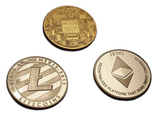Carica l&#39;immagine nel visualizzatore di Gallery, Eillwin Set di rare criptovalute Bitcoin+Litecoin+Ethereum, regalo da... - Ilgrandebazar