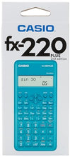 Carica l&#39;immagine nel visualizzatore di Gallery, Casio Fx-220Plus-2 Calcolatrice Scientifica, 181 Funzioni, Alimentazione A Batteria, Azzurro, ‎16.4 cm