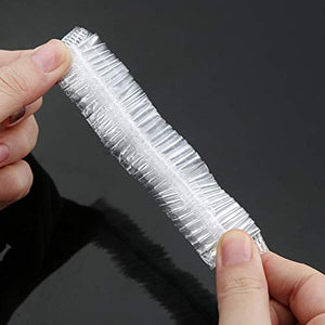 Nuluxi Impermeabile Plastica Monouso Cuffie Doccia Caps da Bagno Trasparente... - Ilgrandebazar