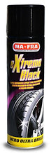 Carica l'immagine nel visualizzatore di Gallery, Ma-Fra, Extreme Black, Nero Gomme Spray Ultra Brillante, con Effetto Bagnato, Previene le Screpolature, Resistente a Pioggia e Lavaggi Frequenti, Formato 500ml