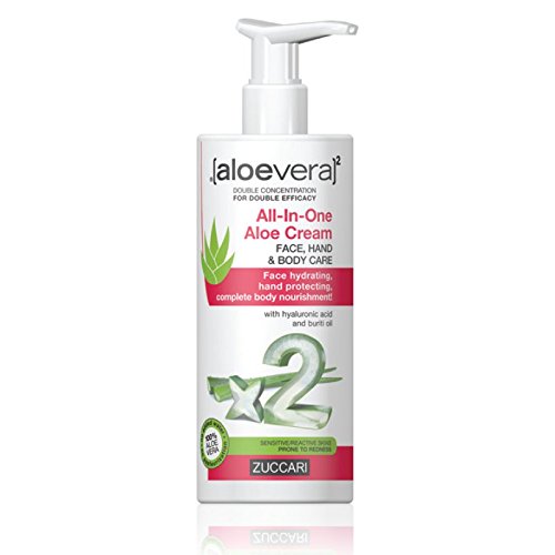 ZUCCARI [aloevera]², Crema universale all'Aloe vera, per mani, viso e corpo,...
