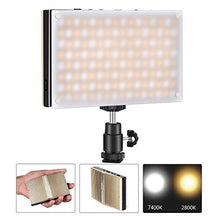 Carica l&#39;immagine nel visualizzatore di Gallery, Neewer Luce LED Tascabile SL128-A 128 Bulbi SMD Dimmerabile 2800-7400K...