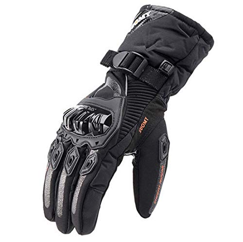 Guanti Moto Invernali 100% Impermeabili Termici, XL, Nero-Mod.1 - Ilgrandebazar