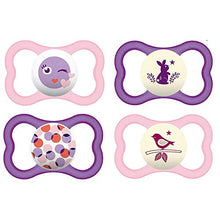 Carica l&#39;immagine nel visualizzatore di Gallery, MAM Day &amp; Night Air - Ciuccio in silicone, 16 + Night, set da 4...