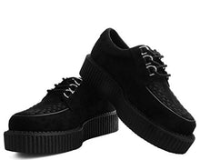 Carica l&#39;immagine nel visualizzatore di Gallery, T.U.K. Shoes Creeper Anarchic con Anello di Pelle Scamosciata 41 EU, Nero