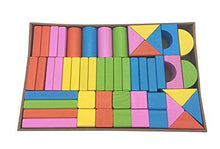 Carica l&#39;immagine nel visualizzatore di Gallery, Afunti 50 Pezzi in Legno Costruzione Set Blocchi Giocattolo Educativi per... - Ilgrandebazar