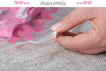 Carica l&#39;immagine nel visualizzatore di Gallery, Bustine per il Corredino del Neonato 6pz Sacchetti Ospedale BimboBimba ROSA