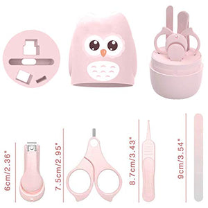 Set Manicure per Neonato, Kit Unghie Neonati 4-in-1 Baby, con rosa - Ilgrandebazar