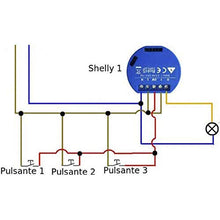 Carica l&#39;immagine nel visualizzatore di Gallery, Shelly 1 Open Source WiFi, Smart WiFi Relais Switch, Alexa,Google Home