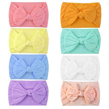 Carica l&#39;immagine nel visualizzatore di Gallery, 8 Pezzi Bambino Fasce Capelli Fascia Elastica Bowknot Neonata Cerchietti... - Ilgrandebazar