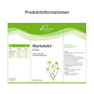 Markalakt Vital Polvere | con Lattosio e Camomilla | Senza additivi | 300g