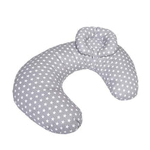 Carica l&#39;immagine nel visualizzatore di Gallery, Cuscino allattamento Neonato da 22inch, Grey--Star - Ilgrandebazar