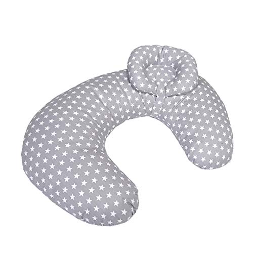 Cuscino allattamento Neonato da 22inch, Grey--Star - Ilgrandebazar