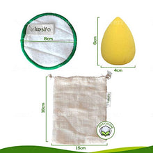 Carica l&#39;immagine nel visualizzatore di Gallery, Kesifa 14 Dischetti Struccanti Lavabili Bambù Riutilizzabili Ecologici... - Ilgrandebazar