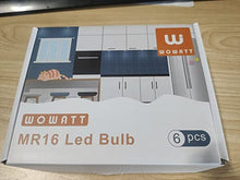 Carica l'immagine nel visualizzatore di Gallery, wowatt 6W Lampadina GU5.3 LED 12V Luce Calda 2800K Equivalente 80W Lampada Alogena Faretto MR16 CRI 92 Ra 720LM Spotlight LED GU5.3 Angolo a Fascio 120 °Nessun Sfarfallio Non Dimmerabile 6 Pezzi