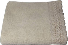 Carica l&#39;immagine nel visualizzatore di Gallery, KISENE&#39; Set Bagno Asciugamani 1+1 Spugna di Cotone 100% 1 Asciugamano Ecru - Ilgrandebazar
