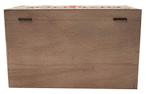 khevga - Scatola portaoggetti con Coperchio, in Legno, (25 x 25 x 15 x 15 cm