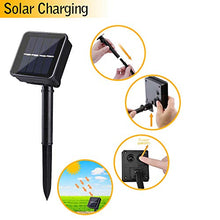 Carica l&#39;immagine nel visualizzatore di Gallery, Catena Luminosa Solare,Cshare 100 LED 2 Pacchi 8 Modi Luci Bianco Caldo