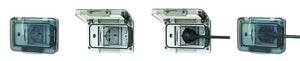 4Box 4B.W.RAL.015, Wide IP55, Presa Elettrica da Esterno per Scatola Grigio - Ilgrandebazar