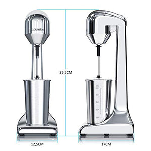 Arendo - Frullino per frappé - Mixer Bevande - Brocca da 500 ml - 100 W...