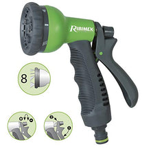 Carica l'immagine nel visualizzatore di Gallery, Ribimex PRA/TV.9302 Pistola Multigetto, 8 Funzioni, Verde/Grigio