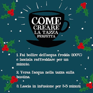 Cupper Calendario dell'Avvento Biologico, Cofanetto Assortito di 12 Tè e Infusi Biologici e 100% Naturali, Filtri 100% Biodegradabili, Confezione da 24 Bustine