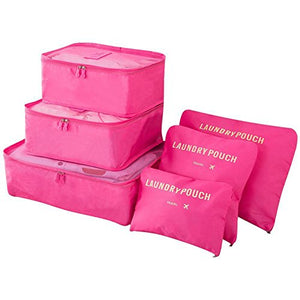 Vicloon Sistema di Cubo Viaggio, Borse stoccaggio, 6 Rosa Rossa