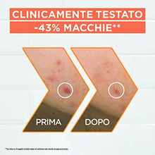 Carica l'immagine nel visualizzatore di Gallery, Garnier Siero Vitamina C Anti-Macchie, Illuminante e Rimpolpante, Arricchito con Vitamina C, Niacinamide e Acido Salicilico, Pelle Libera dalle Macchie Scure in 6 Giorni, Incarnato Luminoso, 30 ml