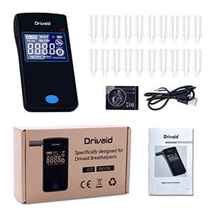 Drivaid Etilometro Portatile Digitale, Professionale Ricaricabile Alcool... - Ilgrandebazar