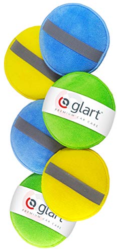 Glart 46PP Pad di Lucidatura con Microfibre 6, Blu/verde/arancio