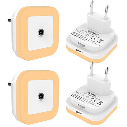 SOAIY 4 pz Luce notturna LED bambini Lampada Calda - Ilgrandebazar