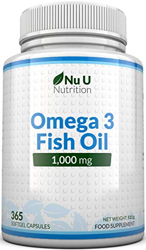Plusvive  Omega 3 Olio di Pesce da 1000 mg | 365 Capsule Softgel (Fornitura Per 1...